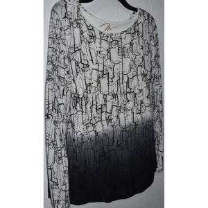 Miraclebody By‎ MIRACLESUIT Tunic Top Built-In Smoothing Stretch Cami Ombre Sz M